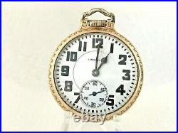 Hamilton 992B Railroad Pocket Watch 21j Housed in 10K G. F. BOC Case c1953