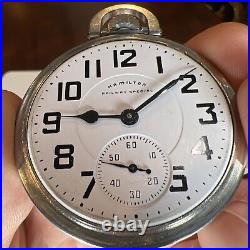 Hamilton 992B Railway Special Stainless Steel Case. Railroad 21J Pocket Watch