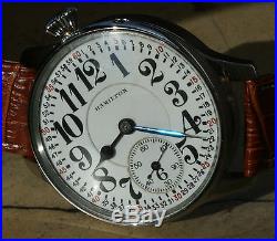 Hamilton 992, 16s, 21j, pocket watch movement in a wrist watch case