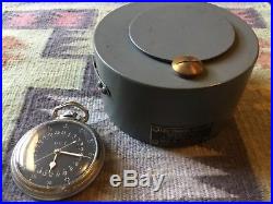 Hamilton GCT 1944 WWII Military 24 Hour 4992B 22j 16s Pocket Watch with Case