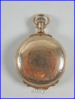 Hamilton Grade 936 Pocket Watch 18s 17 Jewel with Fancy Fahys Montauk Gold Case