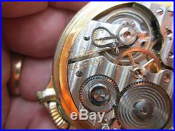 Hamilton RAILROAD CASE Running Pocket Watch 21 Jewels 992 MOVEMENT