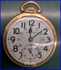 Hamilton Railroad Grade Pocket Watch 992B Canadian Case and Dial