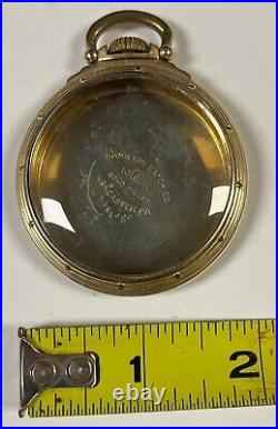 Hamilton Watch Co. 10K Gold Filled Pocket Watch Case With Crystal