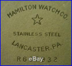 Hamilton Watch Co. 992B Size 16 21 Jewel Stainless Steel Case