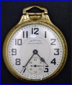 Hamilton Watch Co. 992 B Size 16 21 Jewel Gold Filled Case