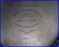 Hamilton Watch Co. 992 B Size 16 21 Jewel Gold Filled Case