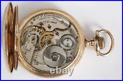 Hamilton ca. 1903 17J Jeweler Signed W. P Carruthers Hunting Case 16s Pocket Watch