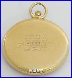 Hamilton grade 921 dress pocket watch, 21 jewels, 14K solid gold case rf26131