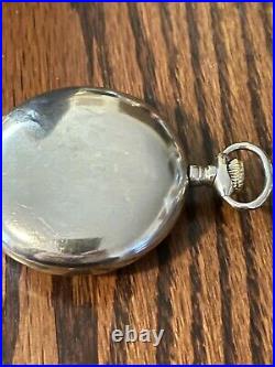 Hamilton pocket watch, 18S, 21J, 940 keystone silveroid case, C-1911, RUNNING