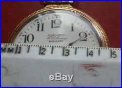 Hampden 16s Electric Railway Standard 17j Of Pocket Watch Keystone Gf Case Runs