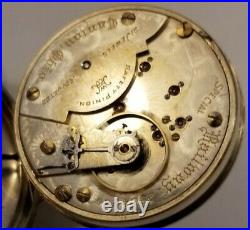 Hampden 18S. Special Railway 21J. Adj. (1907) Railroad pocket watch nickel case