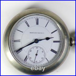 Hampden 18 Size Lafayette, Gold Settings/Screws, Silver Case RUNS