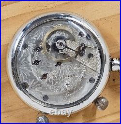 Hampden 18s pocket watch 21J private label serviced + display case h898