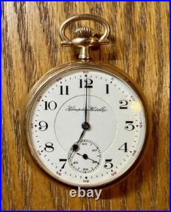 Hampden Antique Pocket Watch 16size, 17 Jewels, Stunning Gold Case