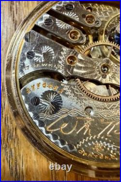 Hampden Antique Pocket Watch 16size, 17 Jewels, Stunning Gold Case