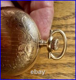 Hampden Antique Pocket Watch 16size, 17 Jewels, Stunning Gold Case