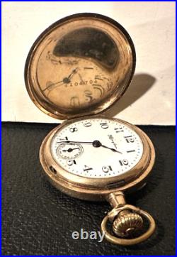 Hampden Gold filled Hunter Case size0 Pocket watch 1909