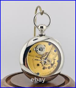 Hampden Keewind 18s Pocket Watch Est Year Made 1880 In a Display Back Case