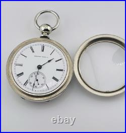 Hampden Keewind 18s Pocket Watch Est Year Made 1880 In a Display Back Case