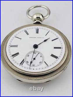 Hampden Keewind 18s Pocket Watch Est Year Made 1880 In a Display Back Case