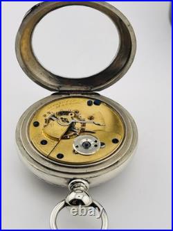 Hampden Keewind 18s Pocket Watch Est Year Made 1880 In a Display Back Case