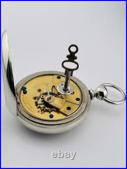 Hampden Keewind 18s Pocket Watch Est Year Made 1880 In a Display Back Case