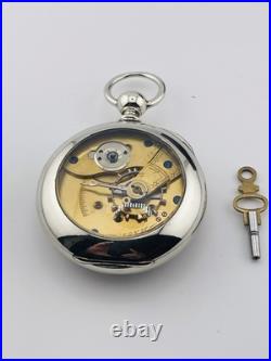 Hampden Keewind 18s Pocket Watch Est Year Made 1880 In a Display Back Case