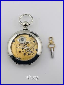 Hampden Keewind 18s Pocket Watch Est Year Made 1880 In a Display Back Case