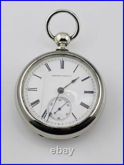 Hampden Keewind 18s Pocket Watch Est Year Made 1880 In a Display Back Case