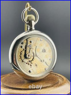 Hampden Pocket Watch 23j 18s Two Tone Special Railway Display Back Case