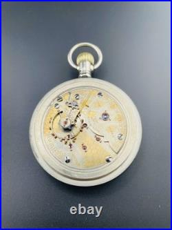 Hampden Pocket Watch 23j 18s Two Tone Special Railway Display Back Case