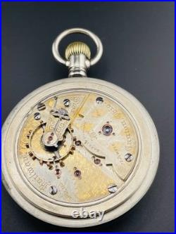Hampden Pocket Watch 23j 18s Two Tone Special Railway Display Back Case