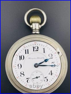 Hampden Pocket Watch 23j 18s Two Tone Special Railway Display Back Case