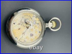 Hampden Pocket Watch 23j 18s Two Tone Special Railway Display Back Case
