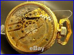 Hampden Two Tone Movement! Pocket Watch in Mint Display Case! Keeping Time
