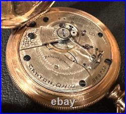 Hampden size 18, gold filled Hunter case Pocket watch