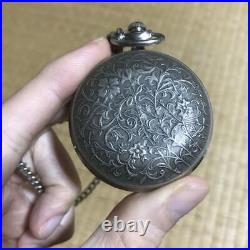 Hand-Wound Pocket Watch, 50mm Case, Working Condition, Vintage Timepiece