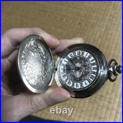 Hand-Wound Pocket Watch, 50mm Case, Working Condition, Vintage Timepiece