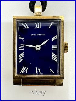 Harry Winston pocket watch, travel watch 18k, with leather case