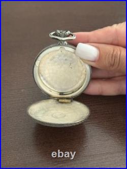 Hebdomas Cupronickel Pocket Watch Case Hunting Theme