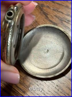 Hebdomas Open Face Pocket Watch Case Hunting Scene