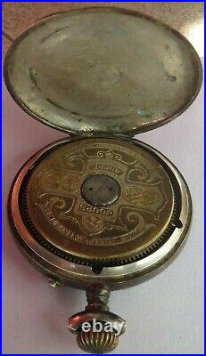 Hebdomas Hebdomas Pocket Watch open face silver case 49 mm in diameter 