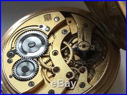 Henry Moser, Swiss pocket watch Extra thin 14k gold case, lever escapement