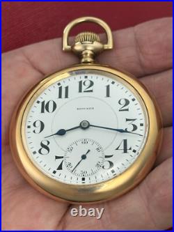 Howard 23 Jewels Series O 1915 Railroad Pocket Watch With Howard Case