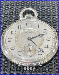 Howard Keystone Model 1921 Series 15 Pocket Watch 10s 19j Keystone Case Runs