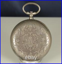 Huge & Beautiful Russian 19th Century Silver Hunter Pocket Watch Case Only63mm