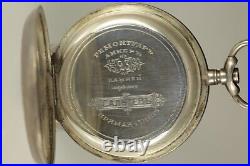 Huge & Beautiful Russian 19th Century Silver Hunter Pocket Watch Case Only63mm