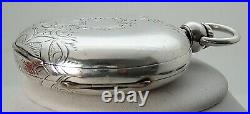 Huge Coin Silver 58.5mm 1878 18's 177g Elgin Hunting Case Key Wind Pocket Watch