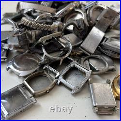 Huge Lot Watchmaker Replacement Cases Repair Parts Art Deco Pocket Watch Bulk